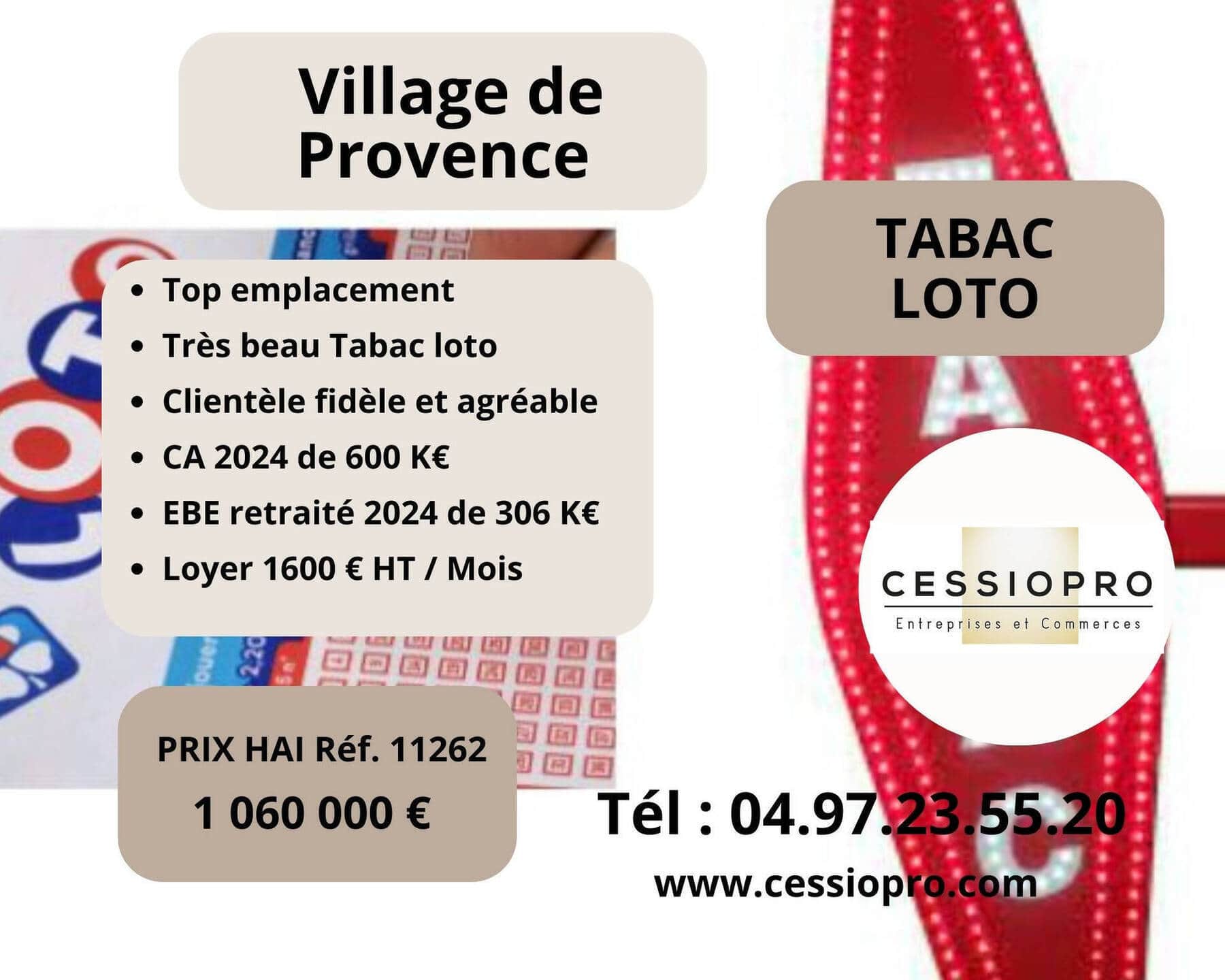 Tabac loto · 110 m² · Fonds de commerce — photo 1