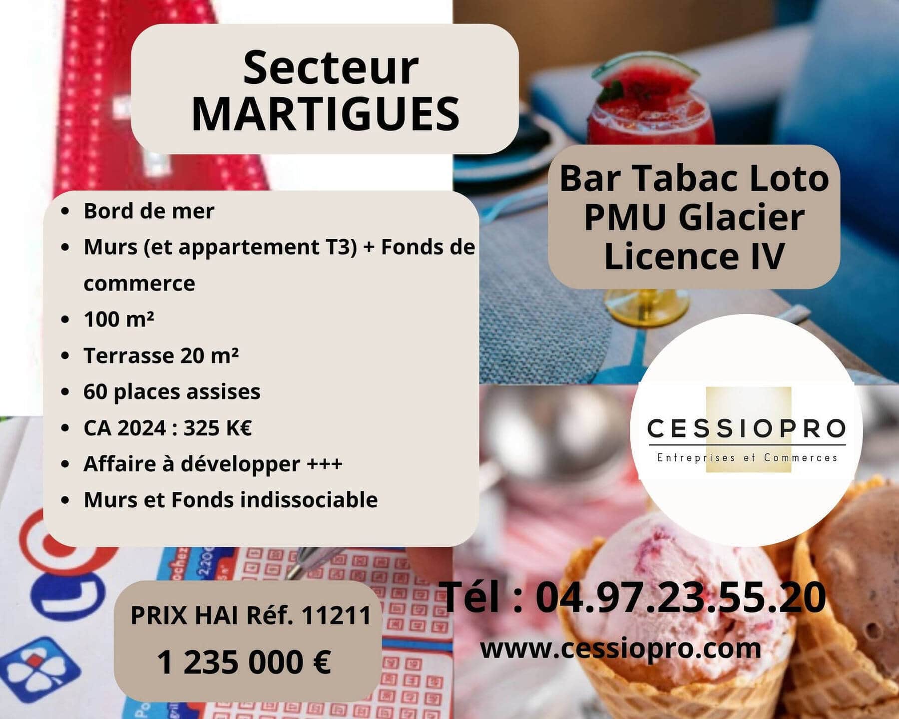 Bar tabac loto pmu · 1925 m² · Achat des murs — photo 1