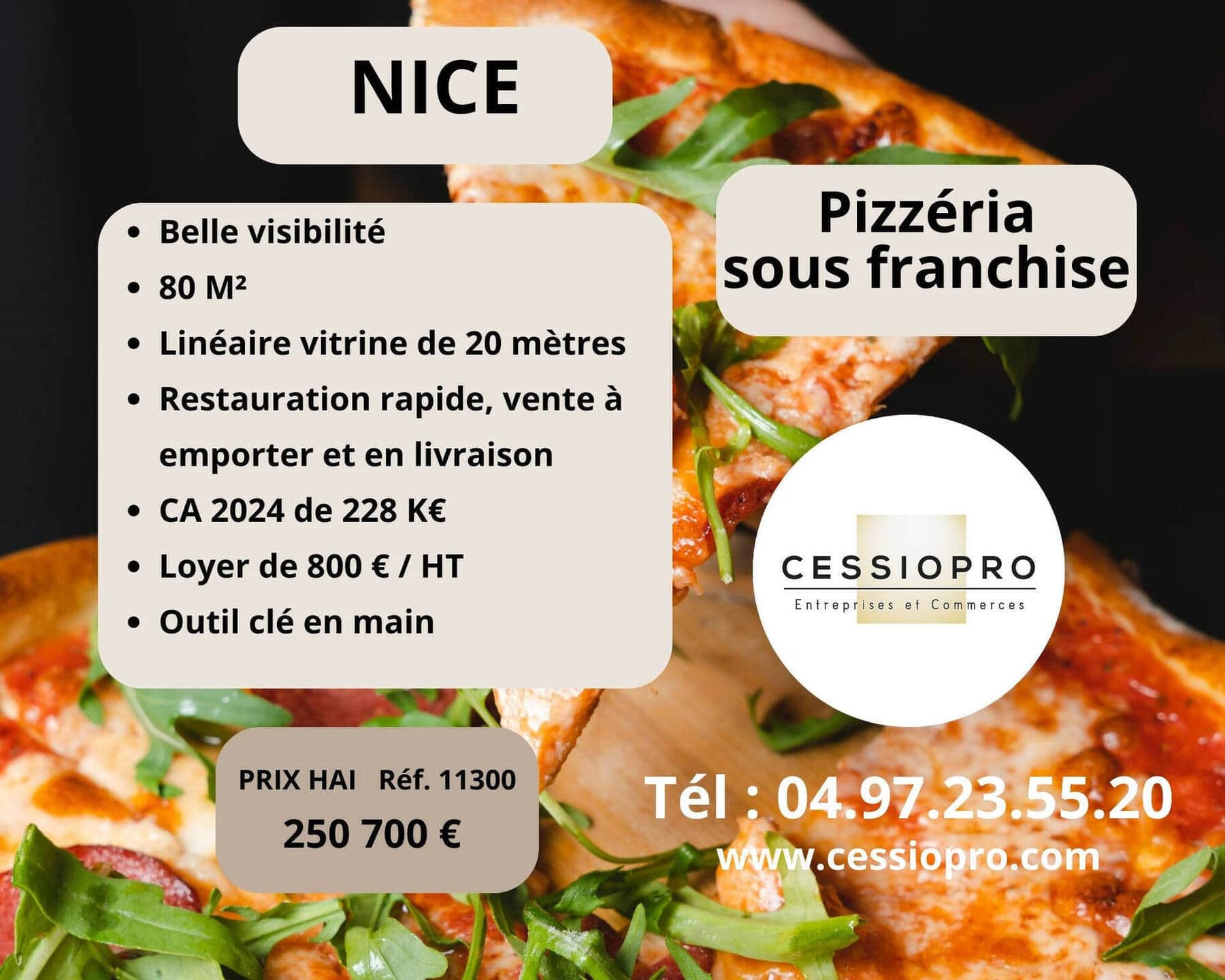 Vente a emporter pizzeria · 600 m² · Fonds de commerce — photo 1