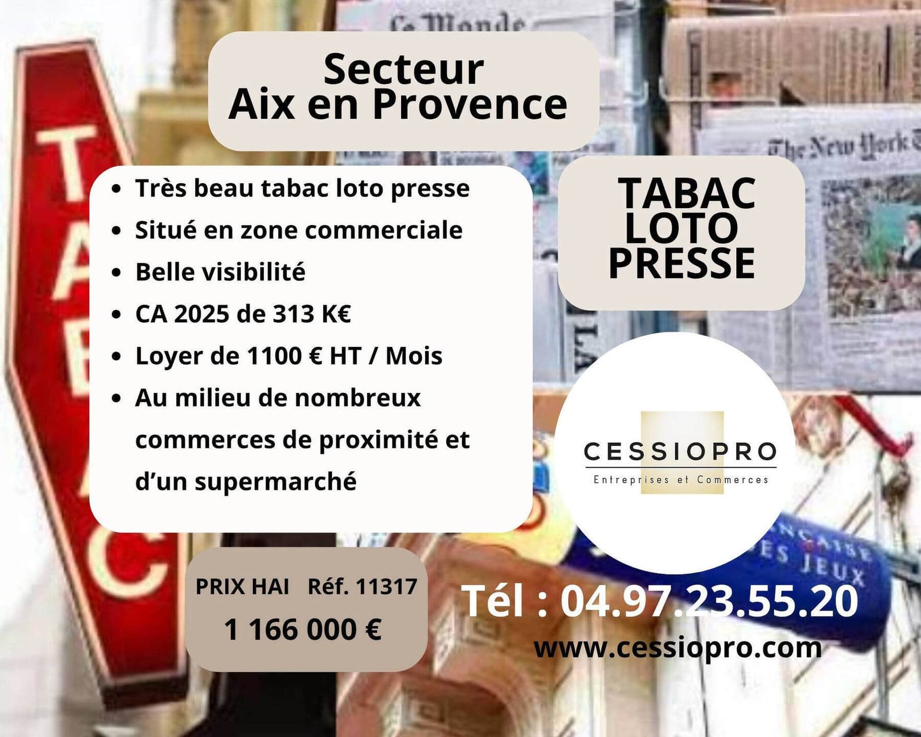 Tabac loto presse · 50 m² · Fonds de commerce — photo 1
