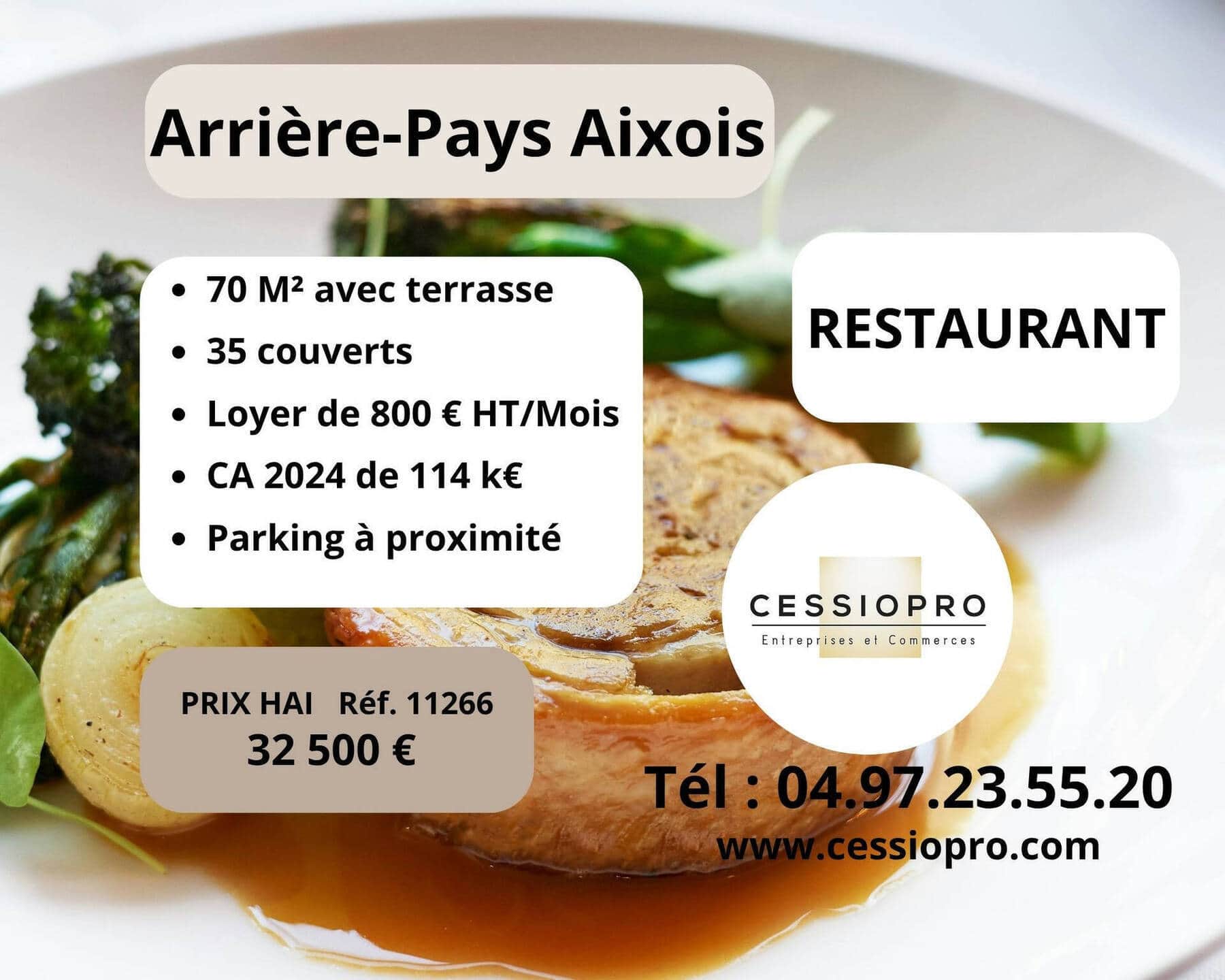 Restaurant · 63 m² · Fonds de commerce — photo 1