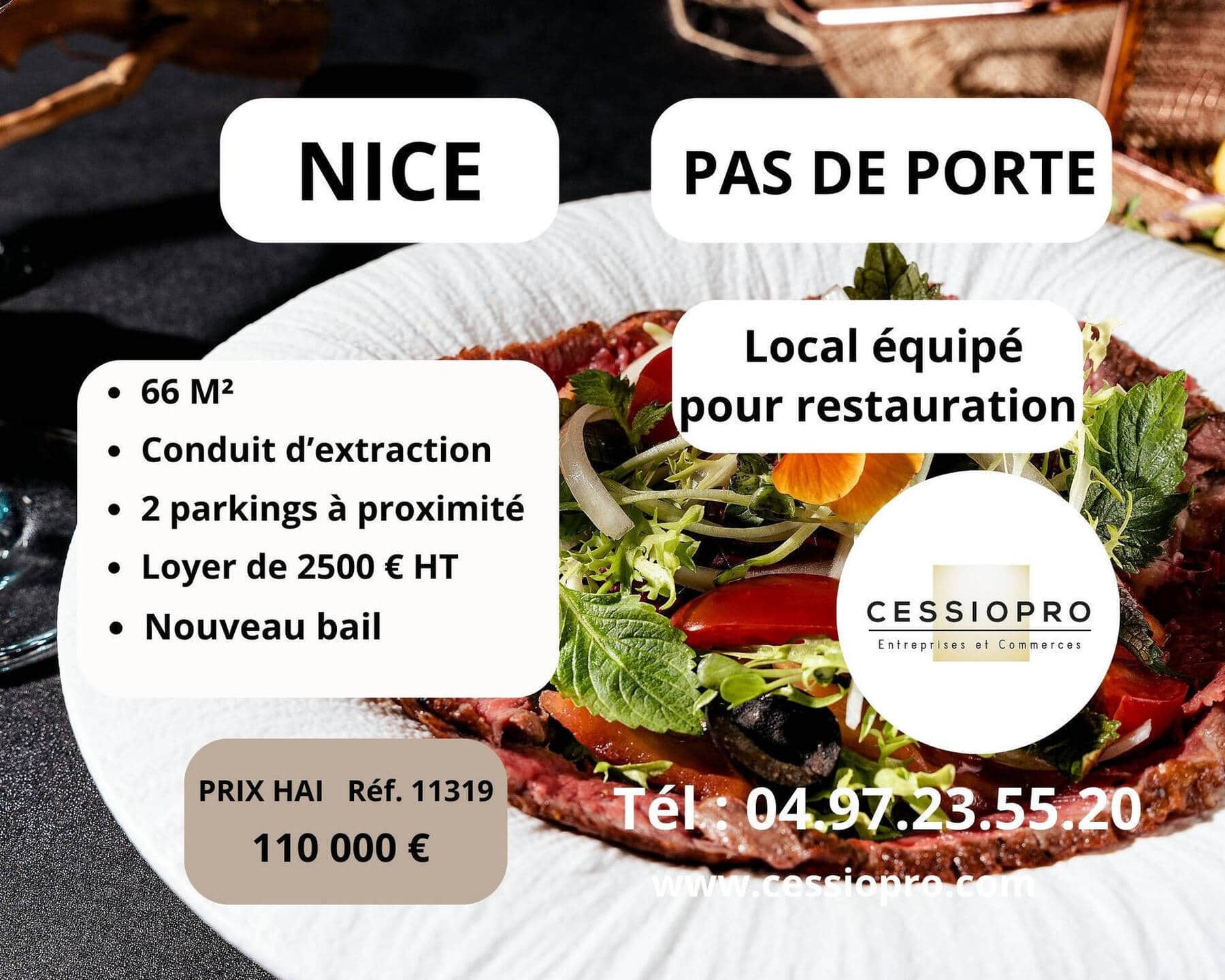 Cession de droit au bail · 66 m² · Cession de bail — photo 1