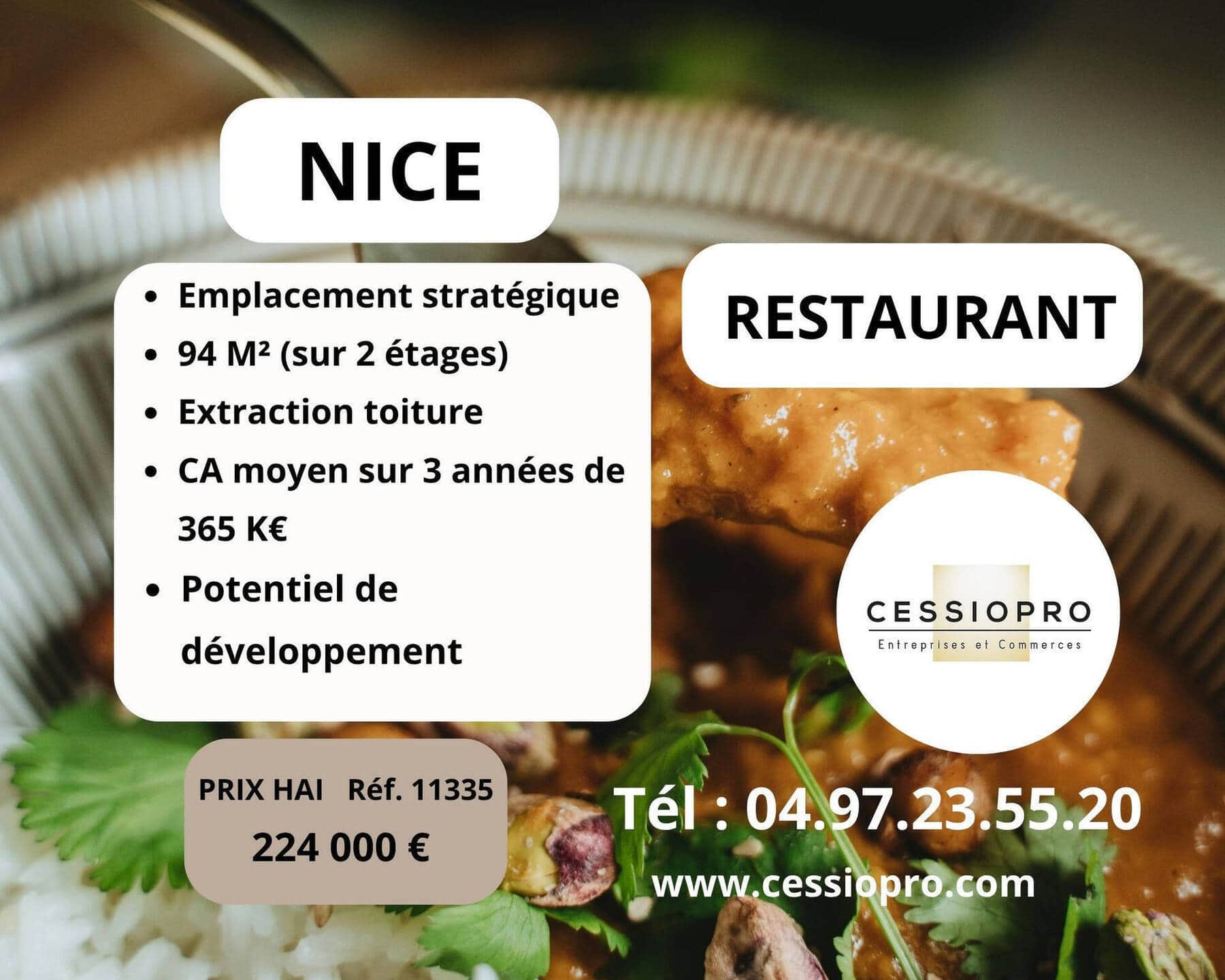 Restaurant · 156 m² · Fonds de commerce — photo 1