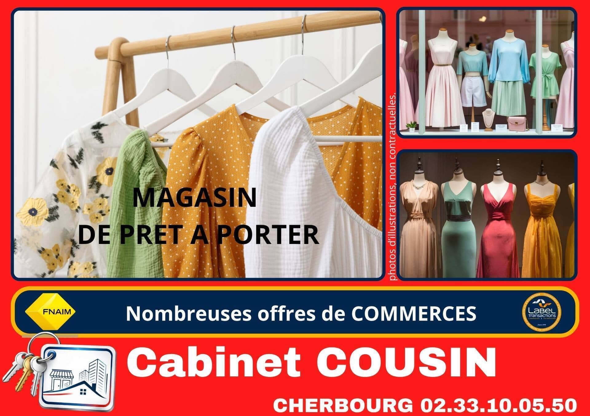 Habillement textile · 102 m² · Fonds de commerce — photo 1