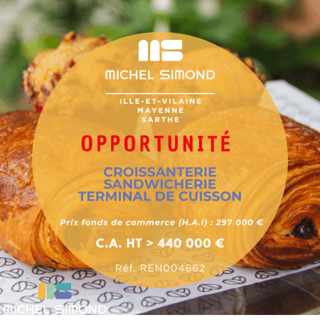 Terminal de cuisson sandwicherie croissanterie emplacement de premier plan en galerie commerciale le mans sarthe 72 c a ht · Fonds de commerce — photo 1