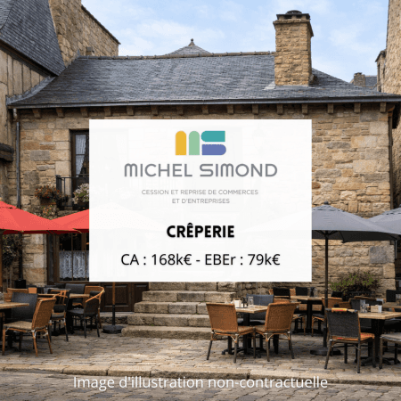 Creperie pure place du marche 35 40pl petite terrasse · Fonds de commerce — photo 1
