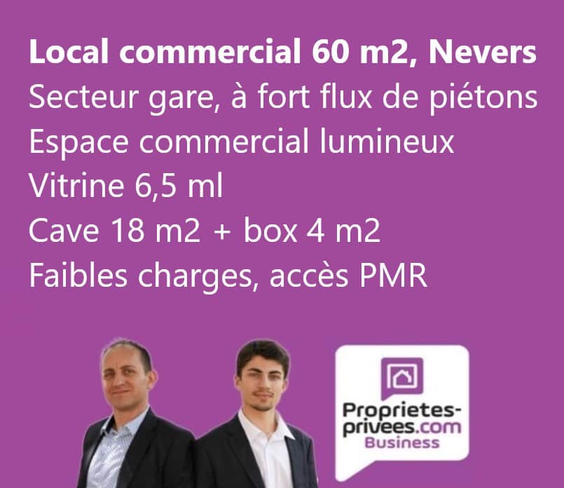 Local commercial · 60 m² · Fonds de commerce — photo 1