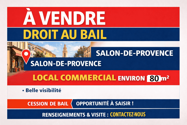 Local commercial · 80 m² · Fonds de commerce — photo 1