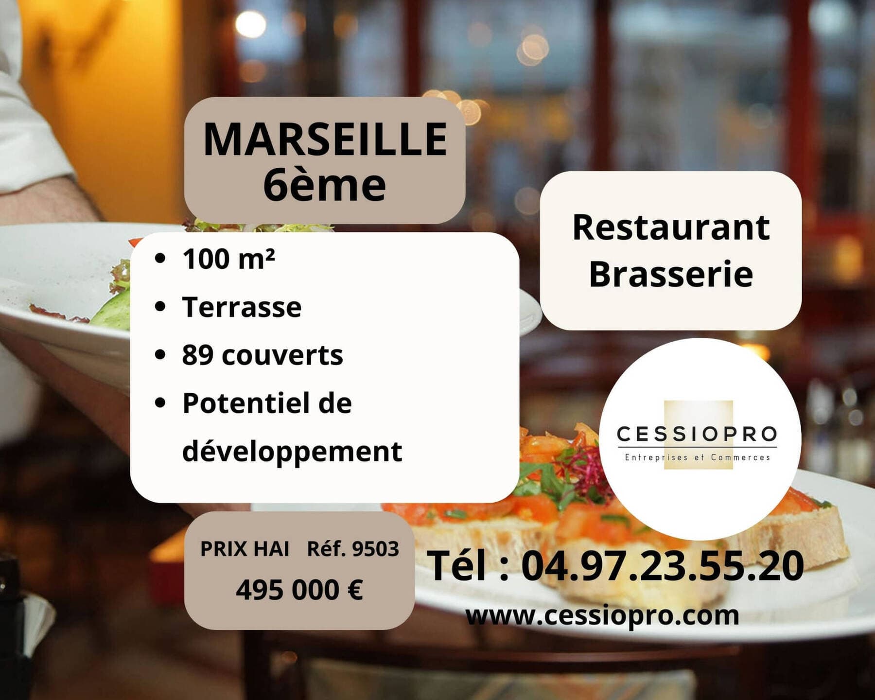 restaurant - brasserie Marseille 6e  Arrondissement 13006 — photo 1