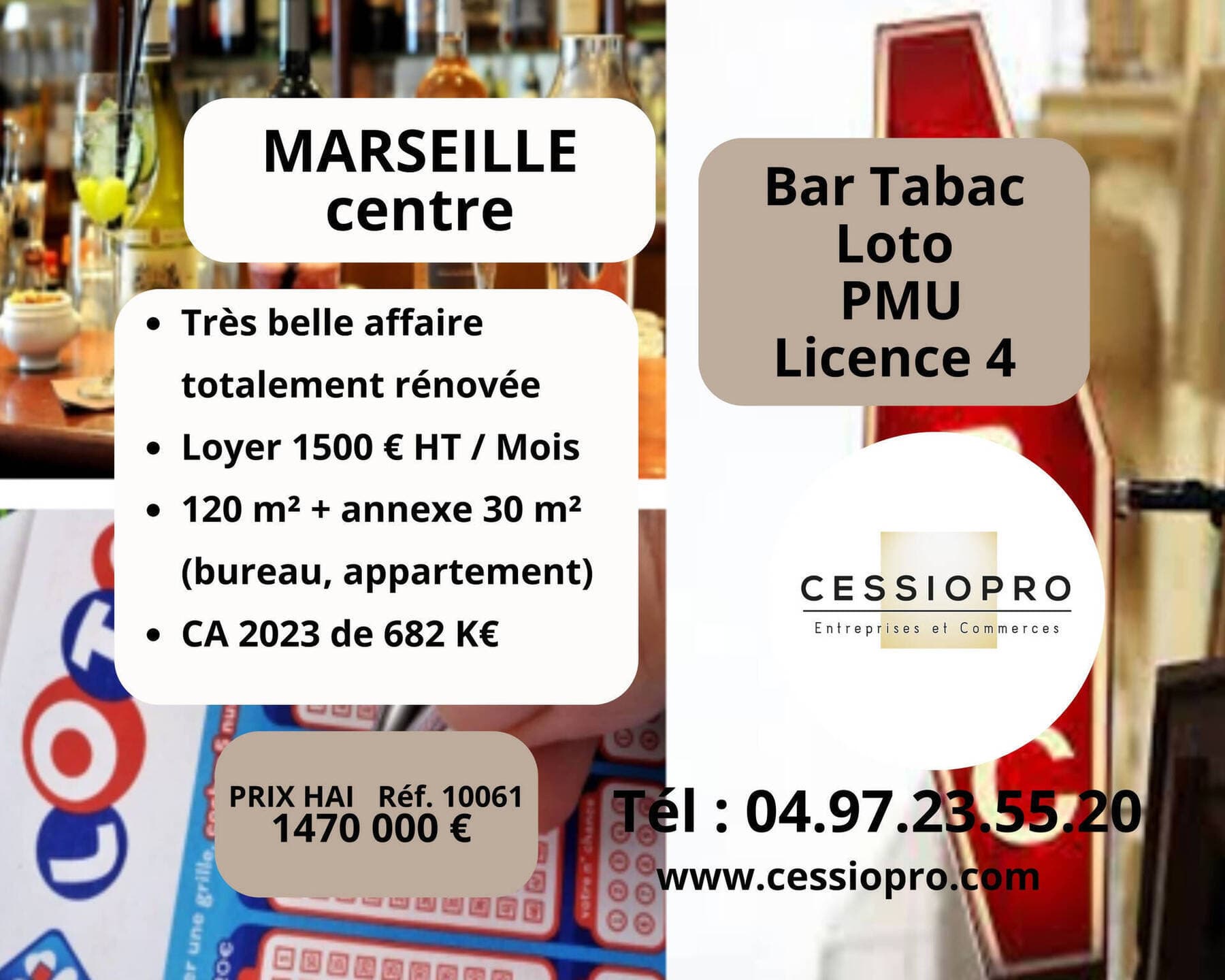 bar - tabac - loto - pmu - licence iv Marseille 1er Arrondissement 13001 — photo 1
