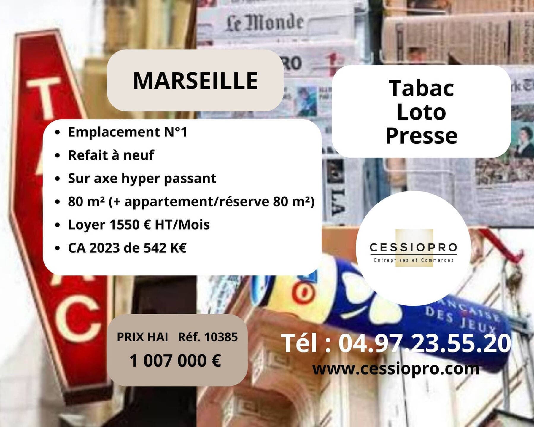 tabac - presse - loto Marseille 6e  Arrondissement 13006 — photo 1