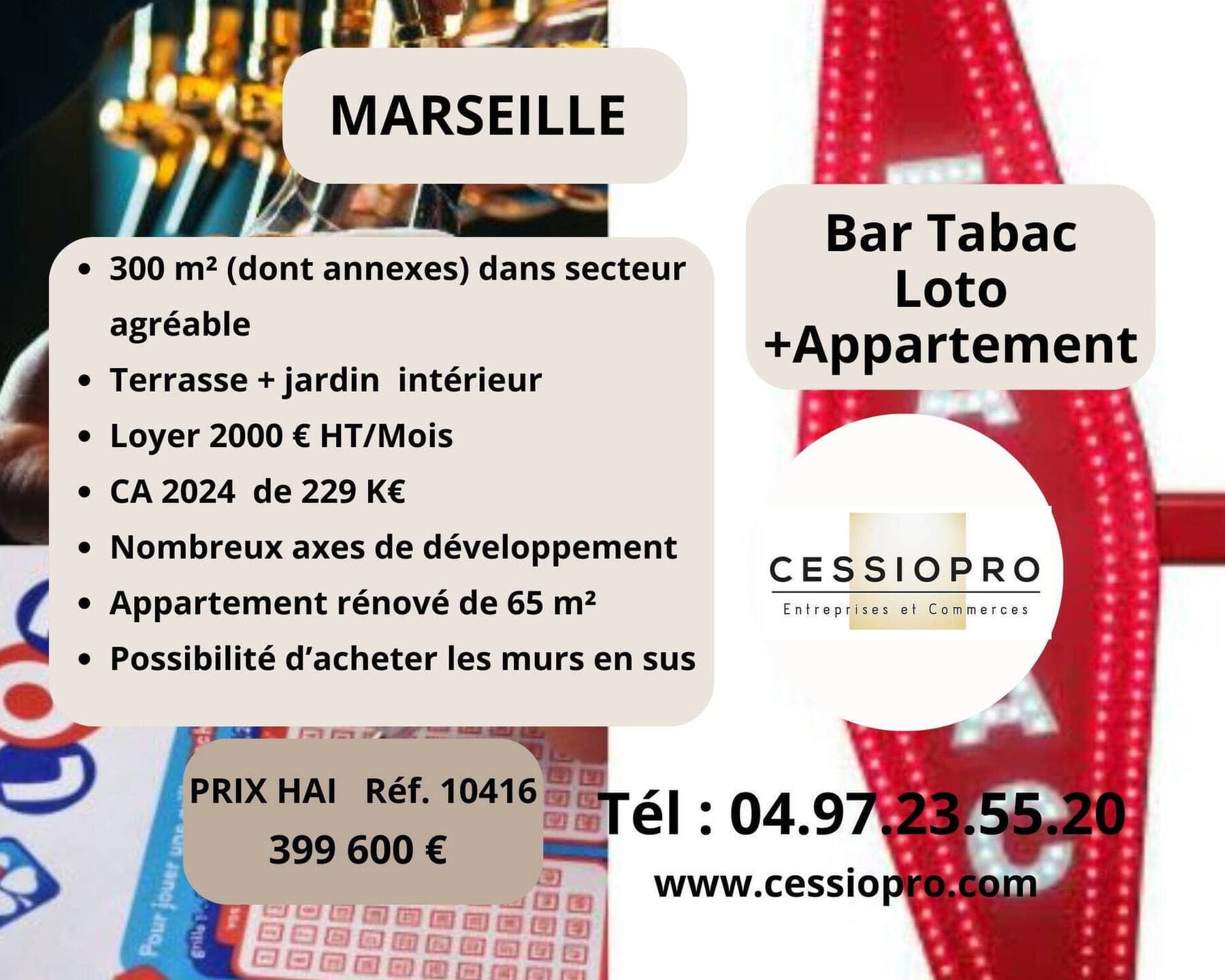bar - tabac - loto Marseille 6e  Arrondissement 13006 — photo 1
