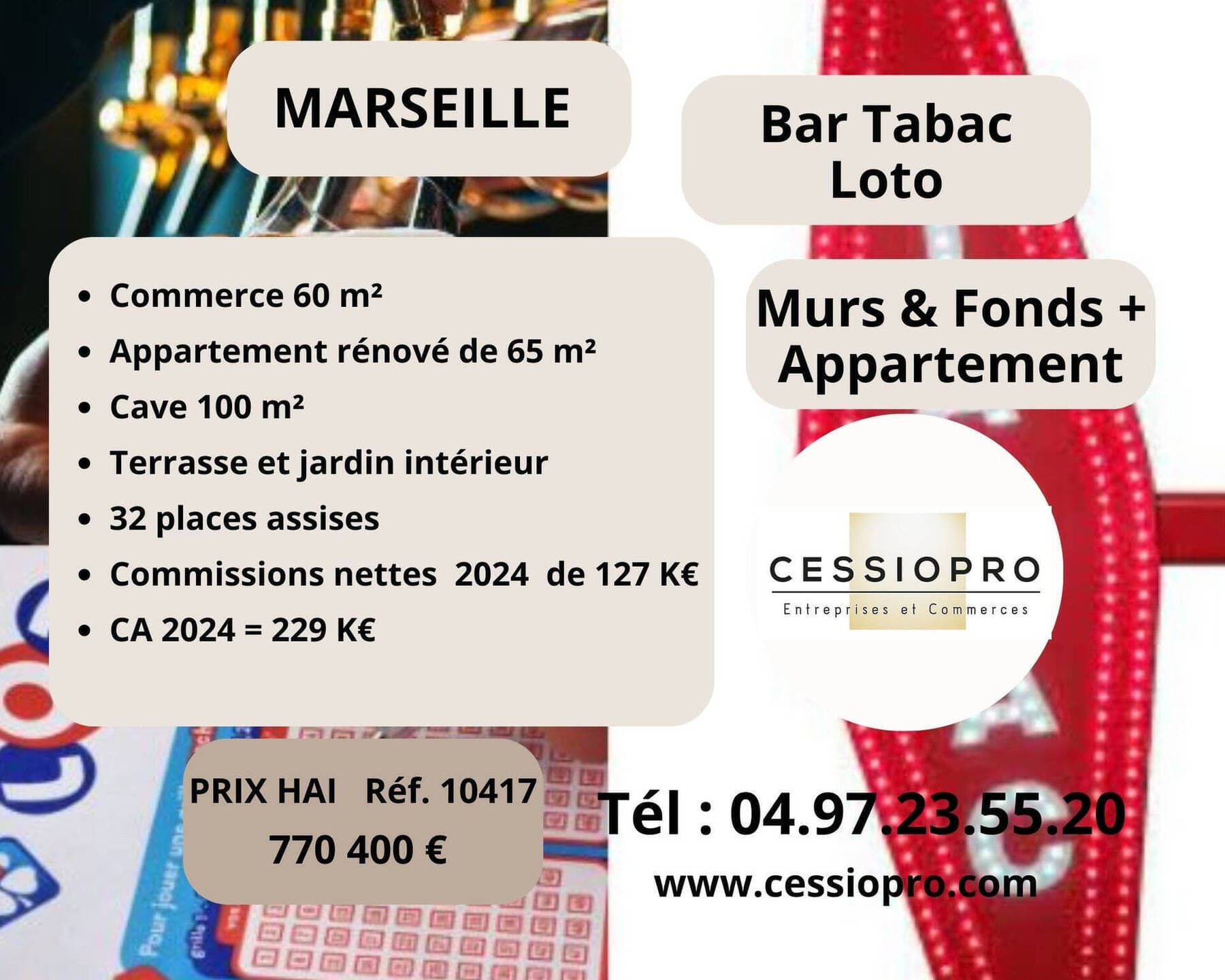bar - tabac - loto Marseille 6e  Arrondissement 13006 — photo 1