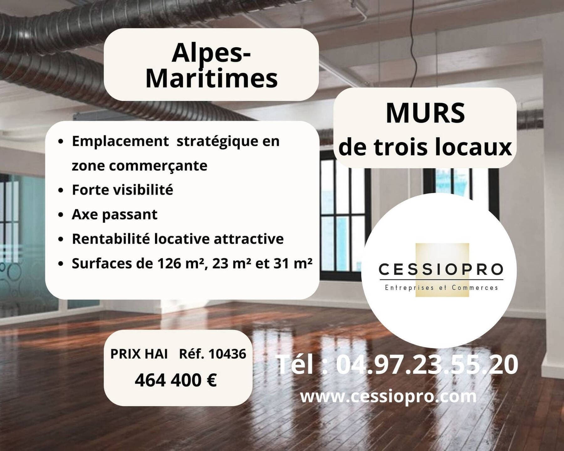 murs commerciaux Vallauris 06220 — photo 1