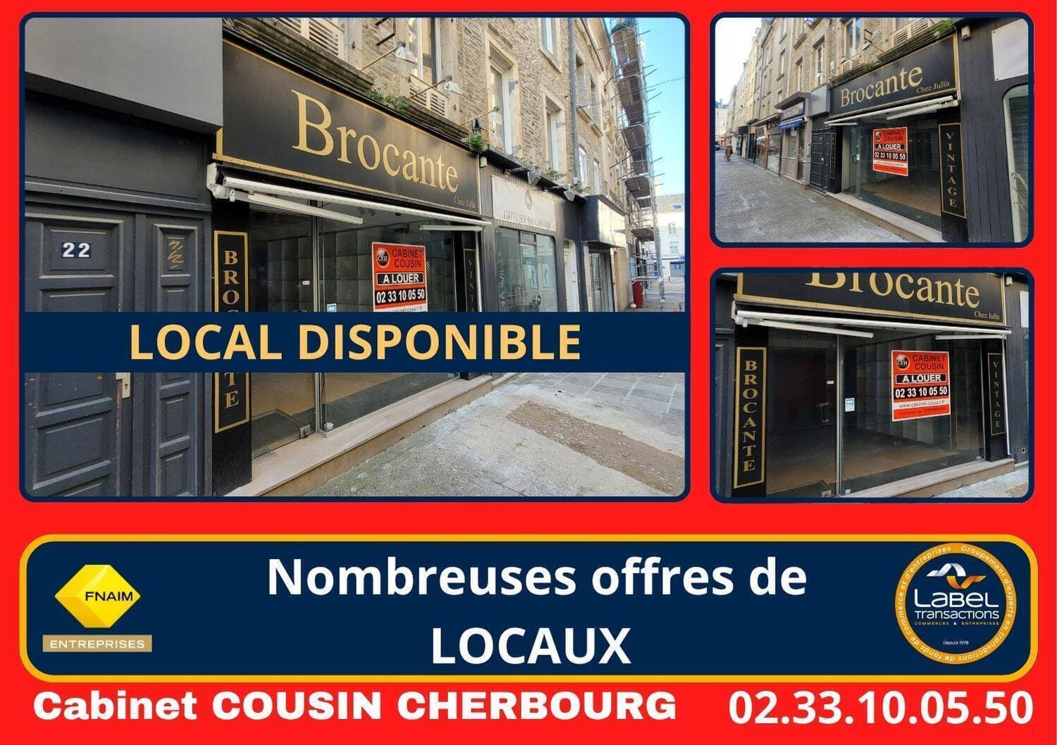 locaux commerciaux - boutique Cherbourg-en-Cotentin 50100 — photo 1