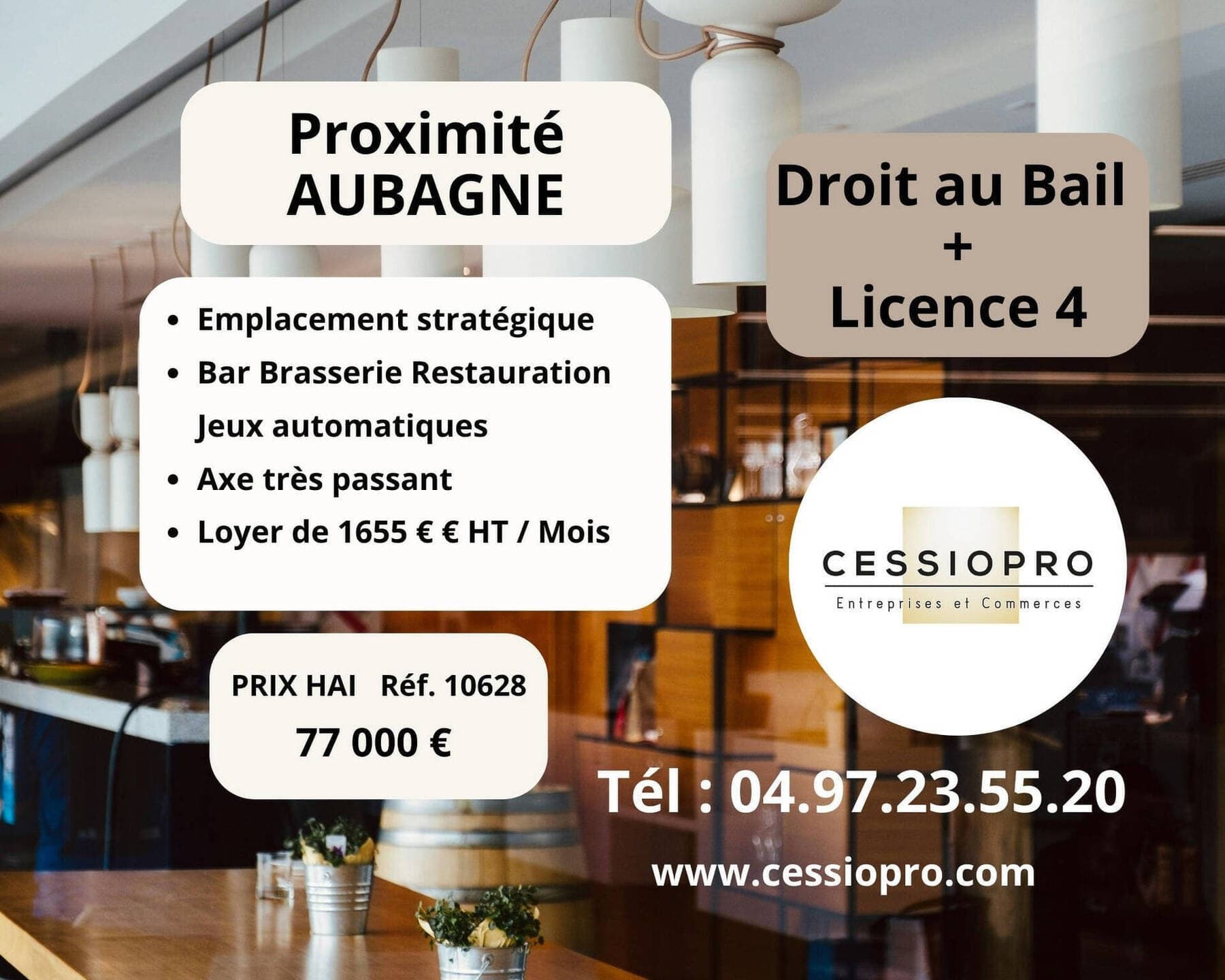 cession de droit au bail Aubagne 13400 — photo 1