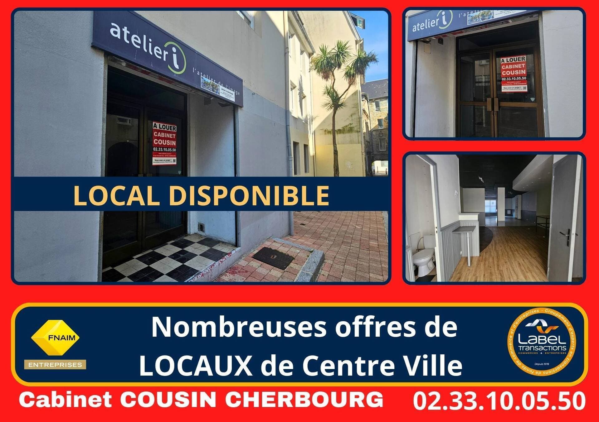 locaux commerciaux - boutique Cherbourg-en-Cotentin 50100 — photo 1