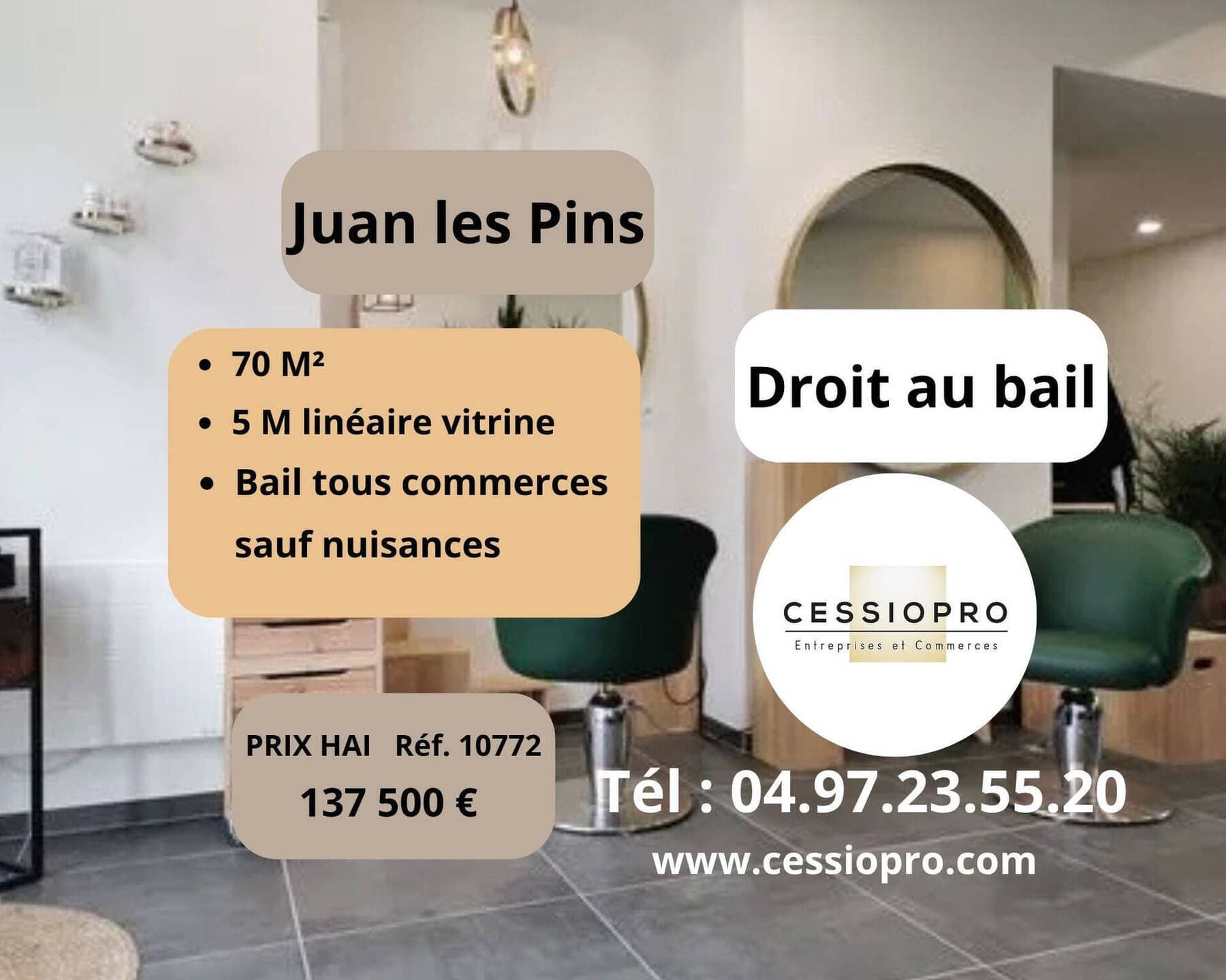 local commercial Juan-les-Pins 06160 — photo 1