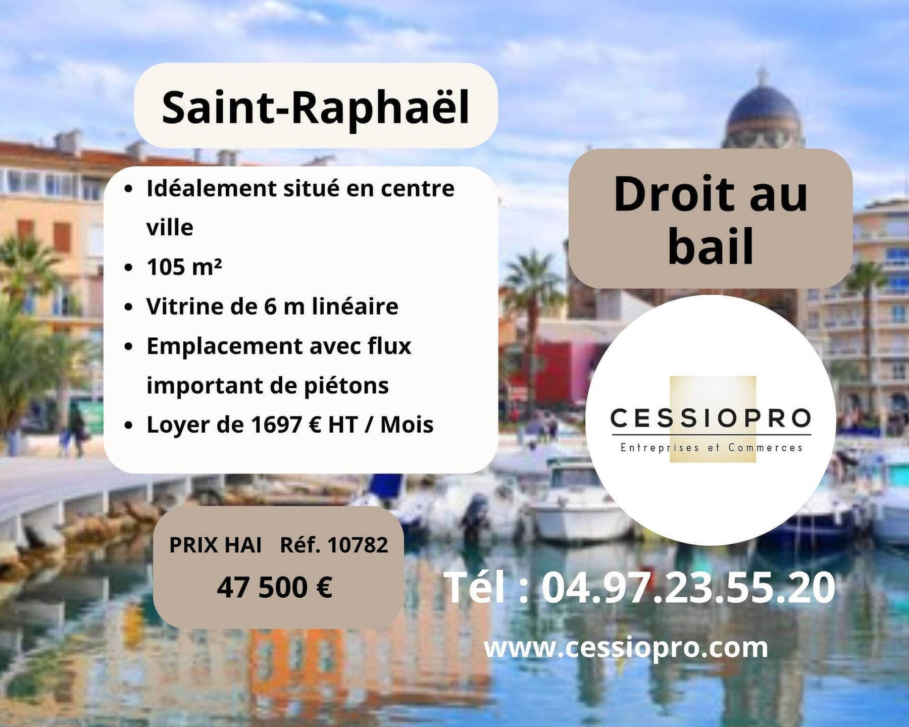 cession de droit au bail Saint-Raphaël 83700 — photo 1