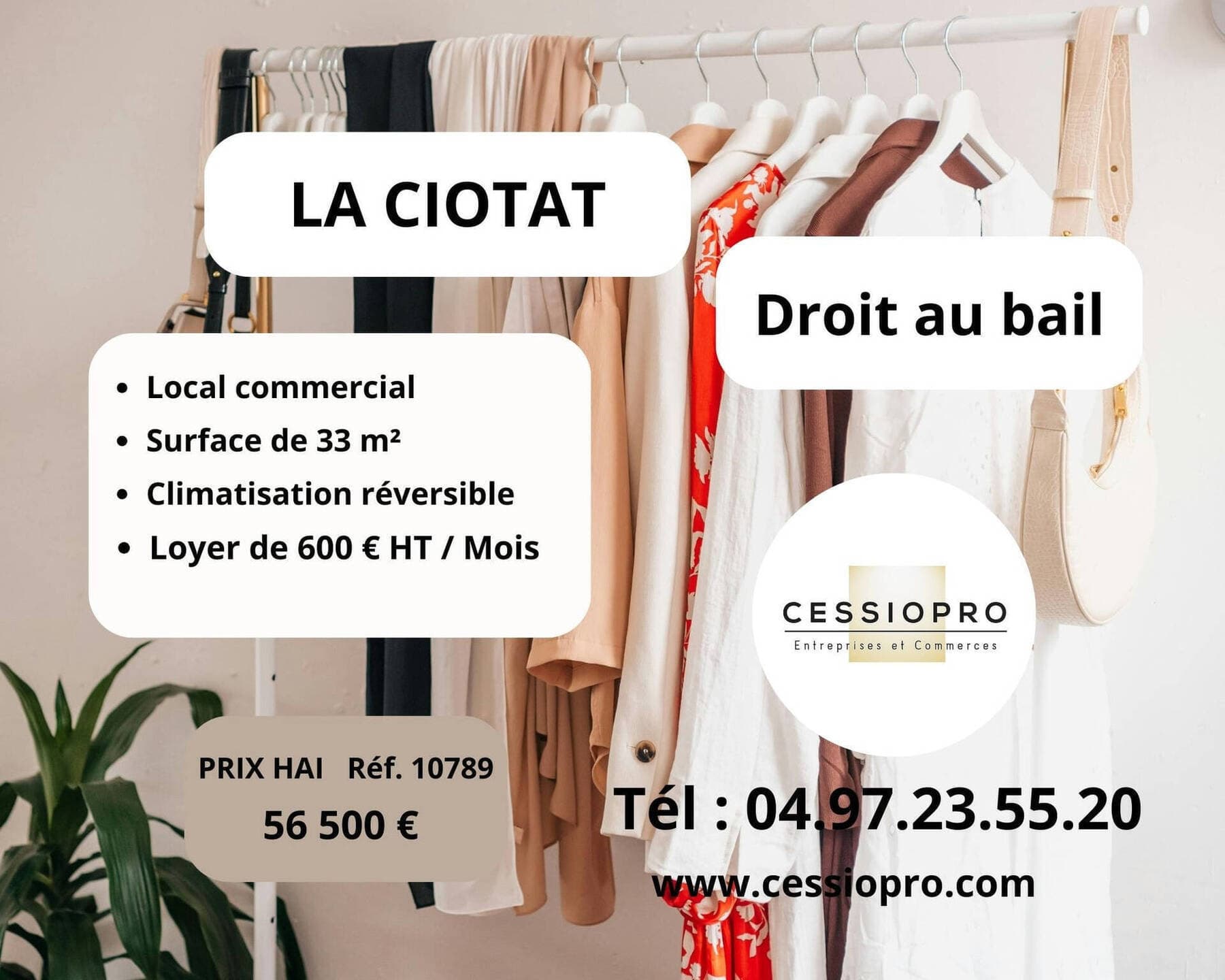 cession de droit au bail La Ciotat 13600 — photo 1
