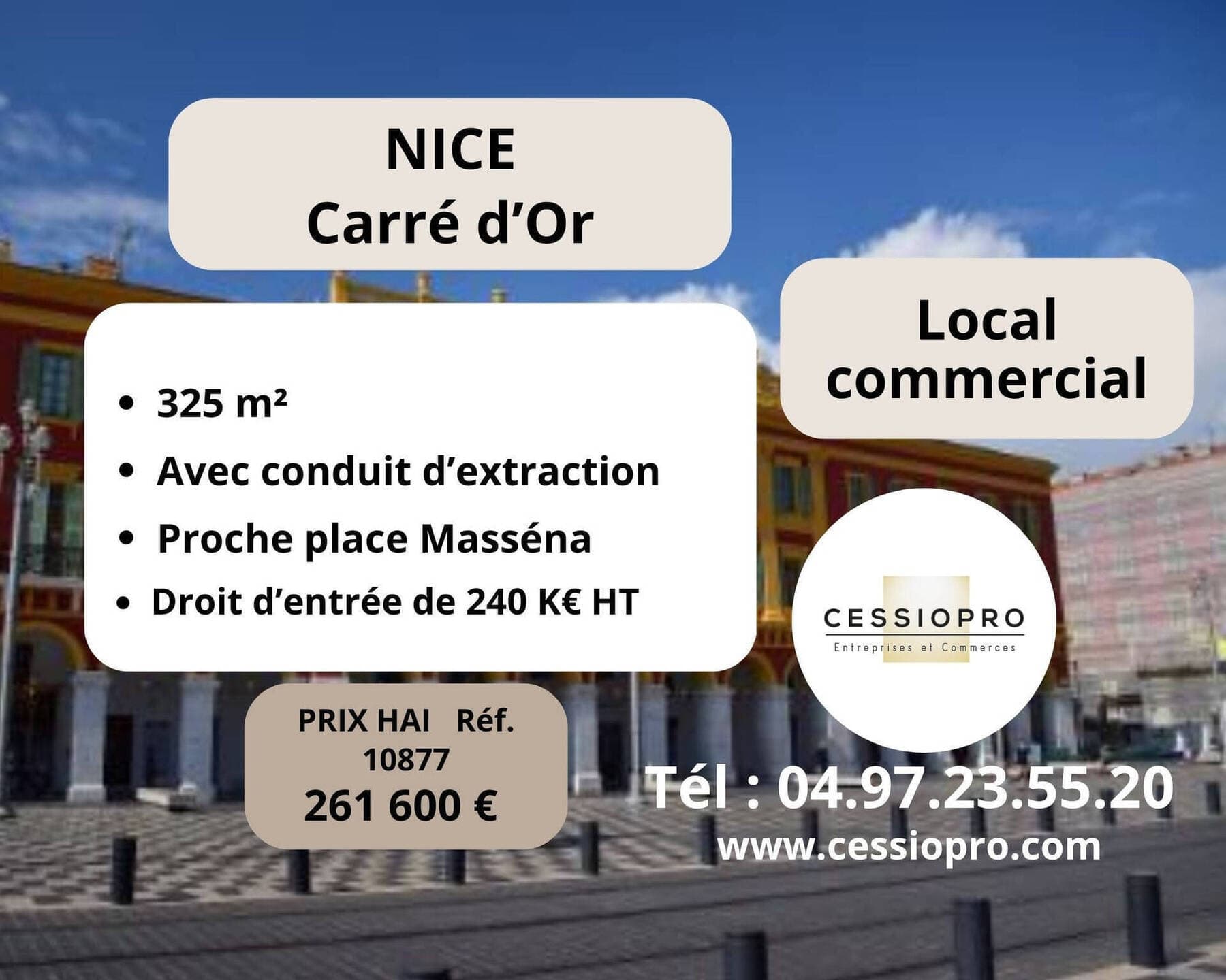 cession de droit au bail Nice 06000 — photo 1