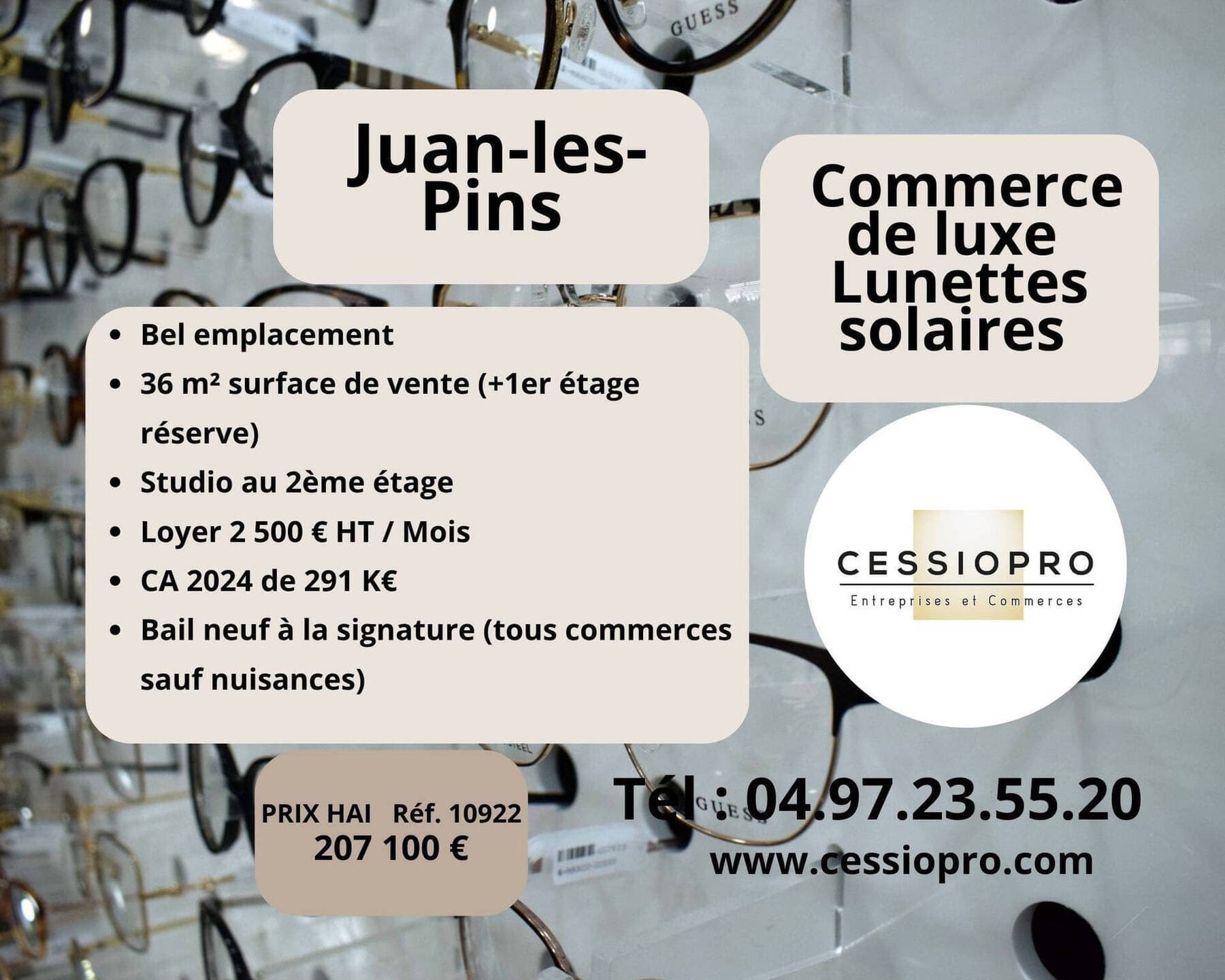 commerce de luxe - optique Juan-les-Pins 06160 — photo 1