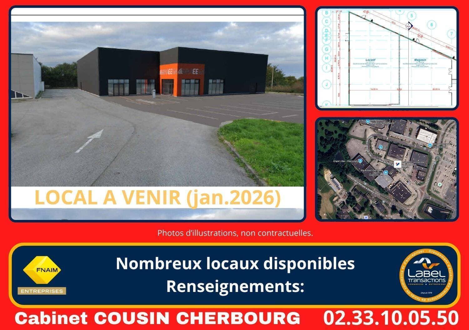 locaux commerciaux - boutique La Glacerie 50470 — photo 1