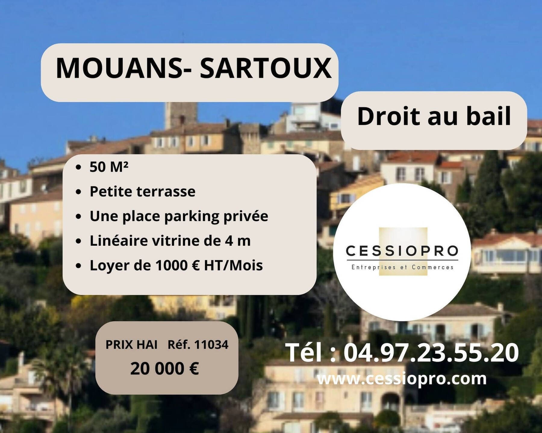 cession de droit au bail Mouans-Sartoux 06370 — photo 1