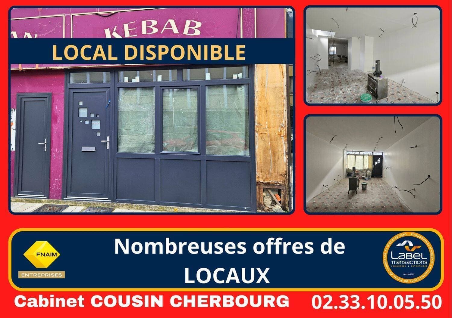 locaux commerciaux - boutique Cherbourg-en-Cotentin 50100 — photo 1