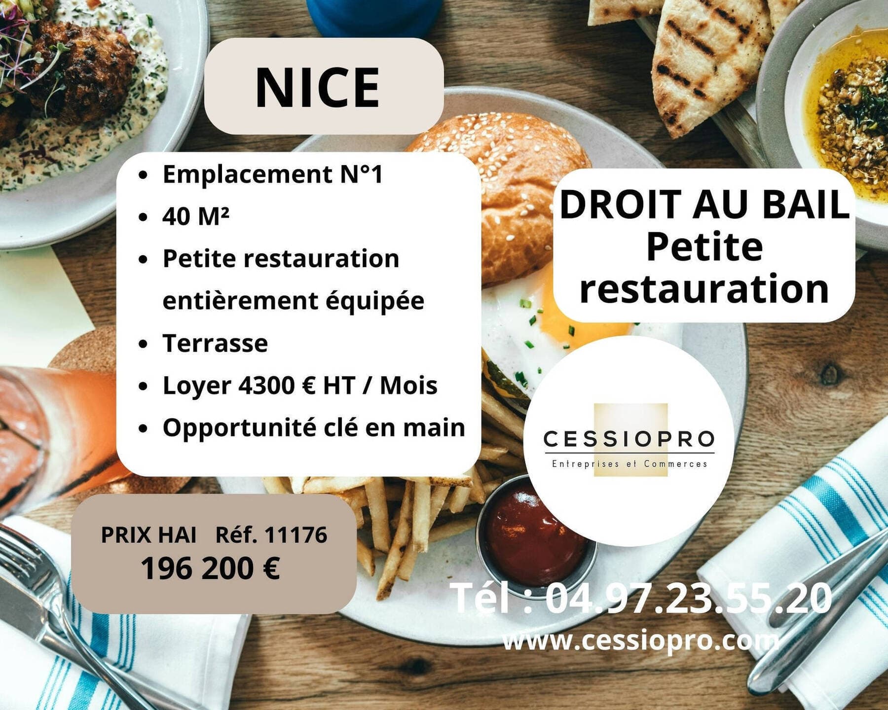 cession de droit au bail Nice 06000 — photo 1
