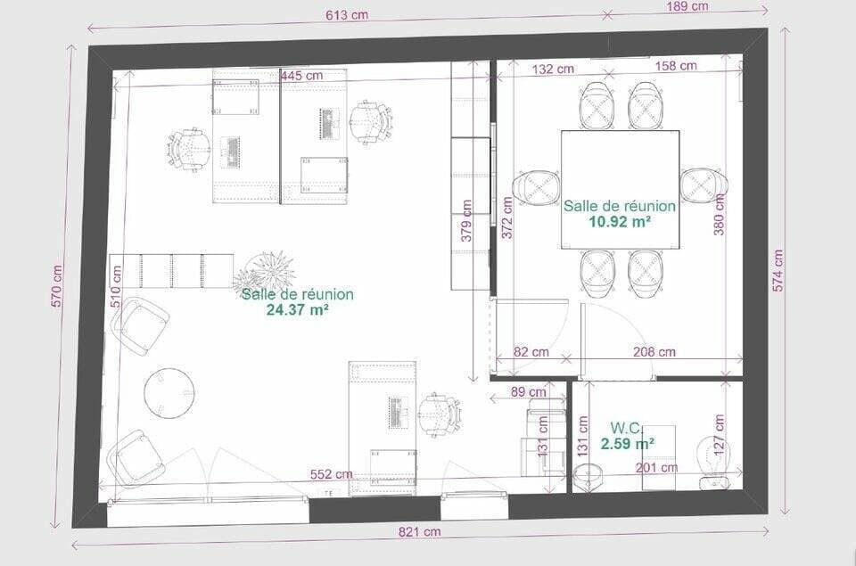 Entreprise de services · 38 m² · Location — photo 2