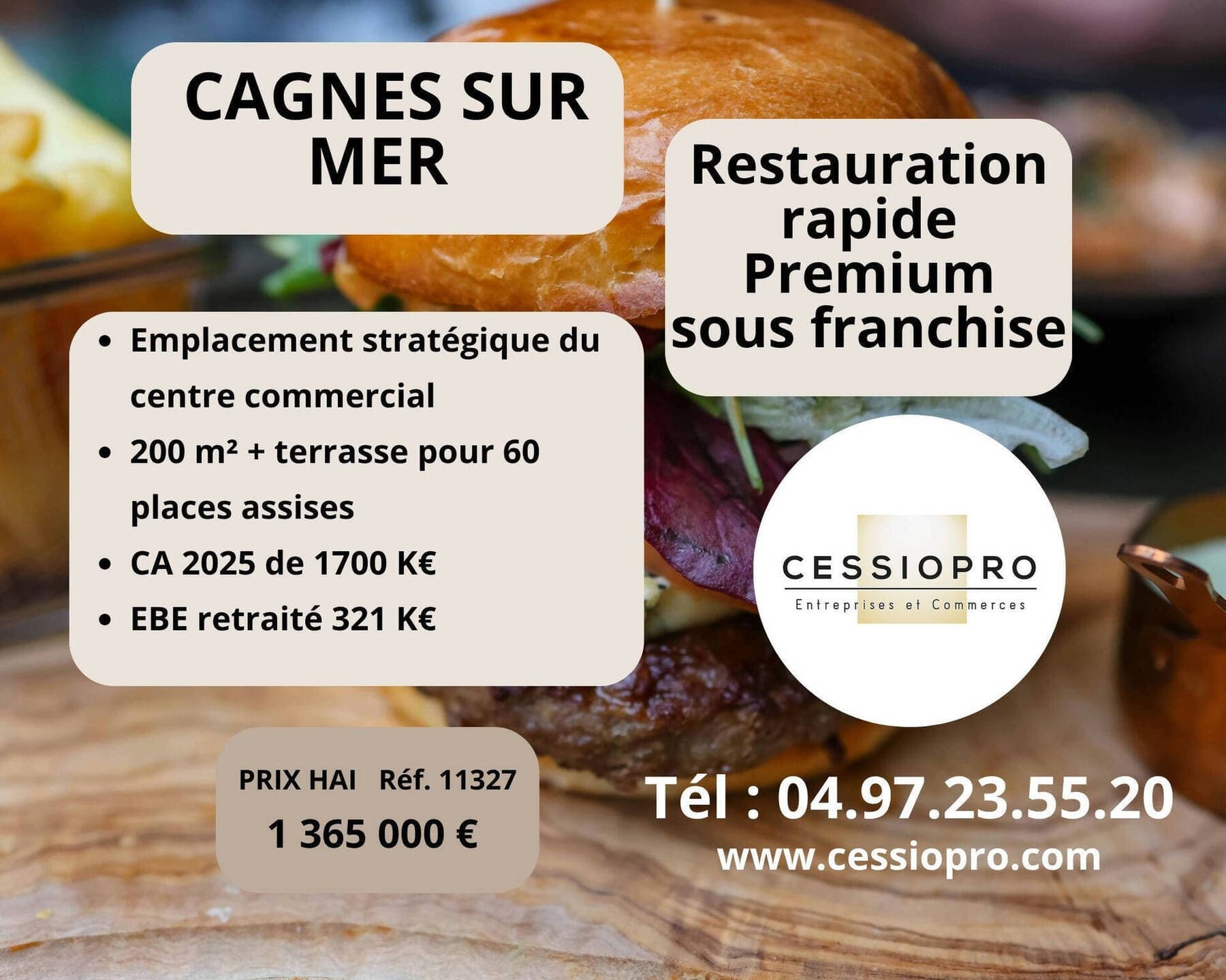 Local commercial 1080 m² — Cagnes-sur-Mer — photo 1