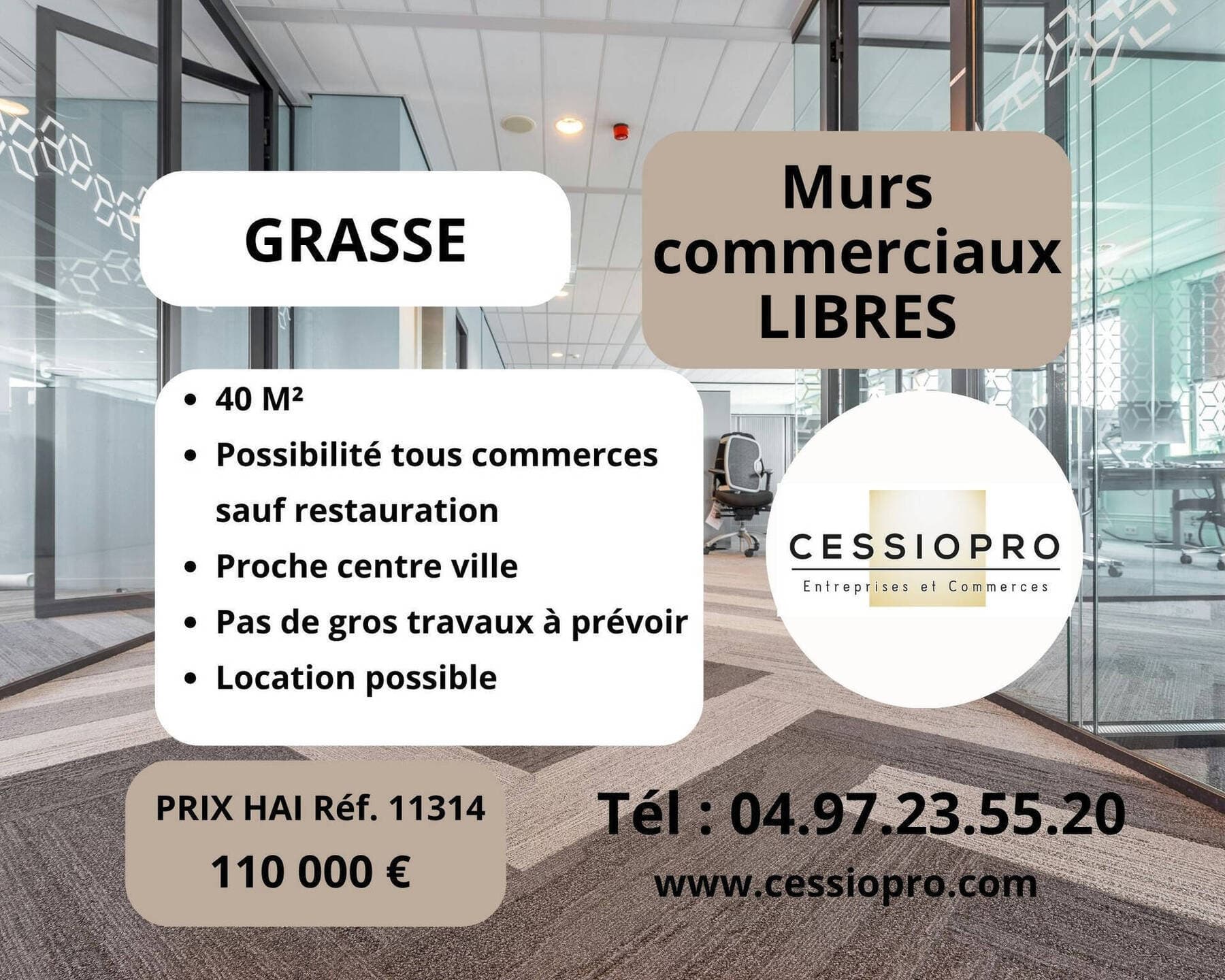 Murs commerciaux · 105 m² · Achat des murs — photo 1