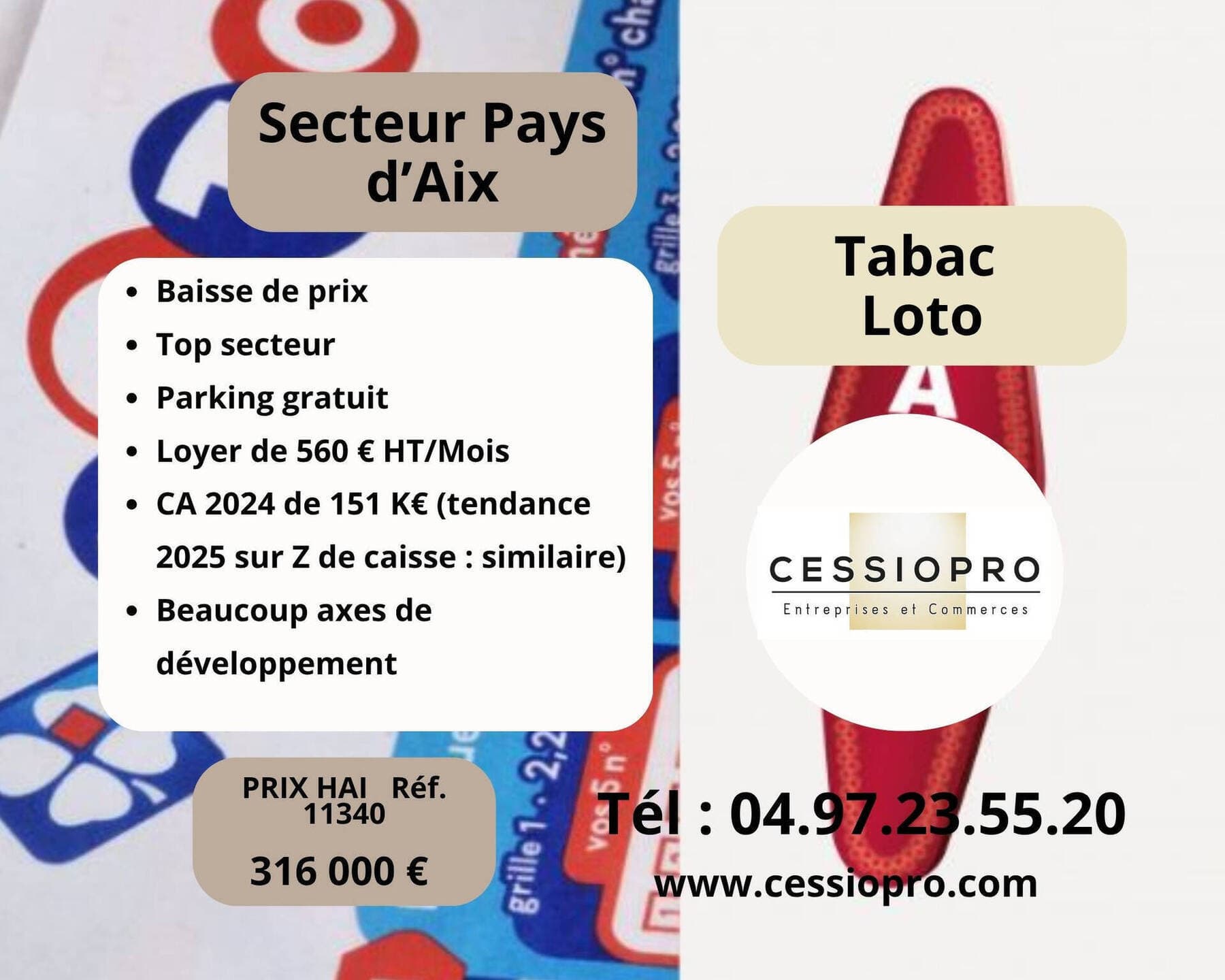 Tabac loto · 100 m² · Fonds de commerce — photo 1