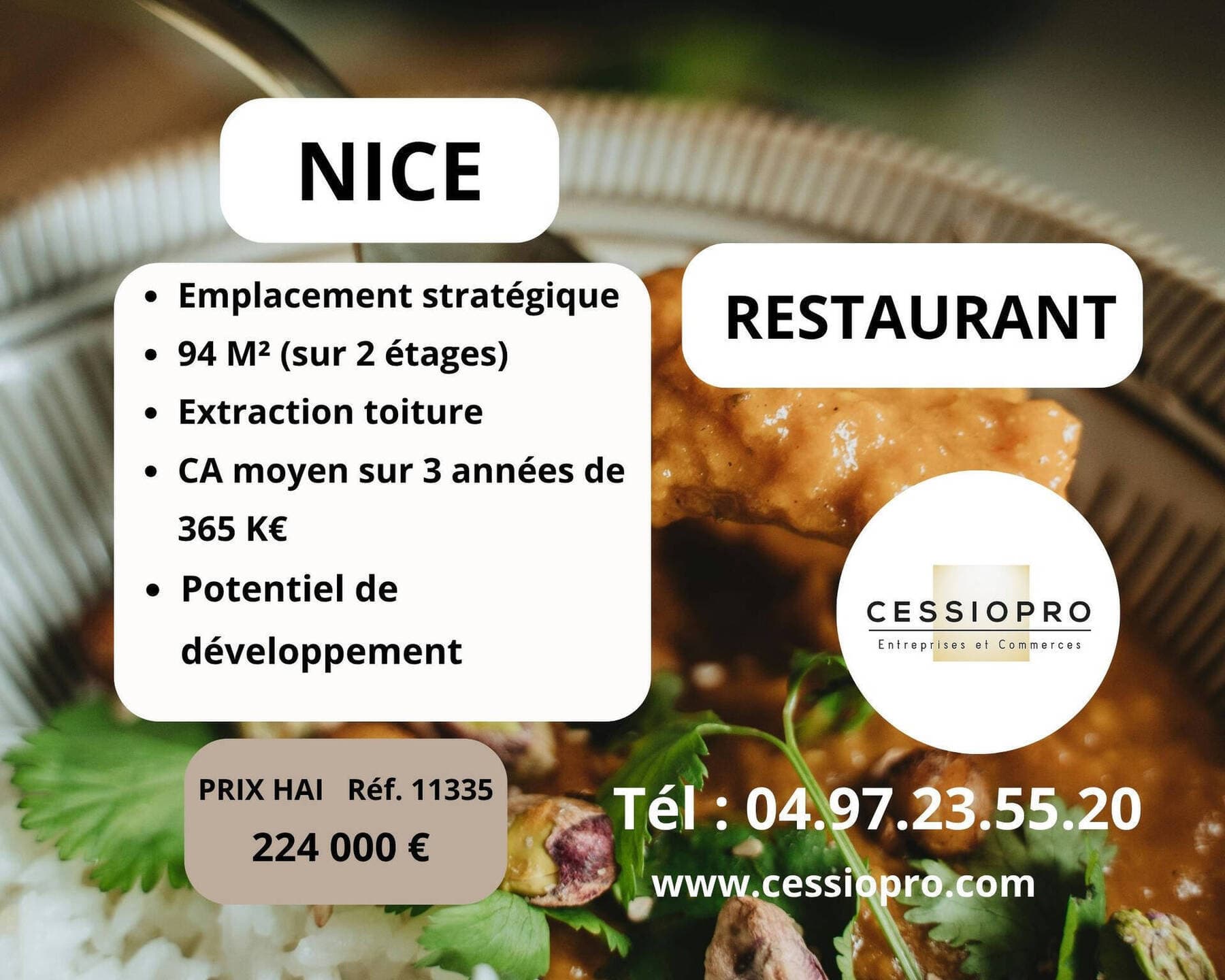 Restaurant · 156 m² · Fonds de commerce — photo 1