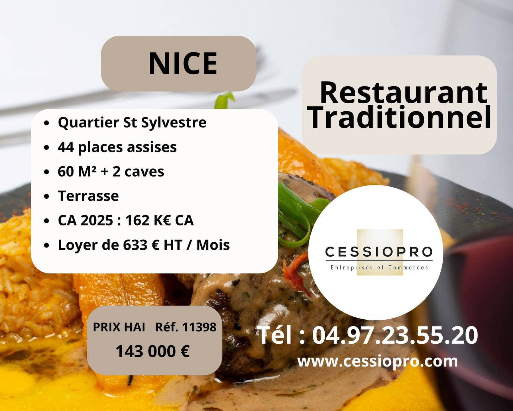Restaurant · 76 m² · Fonds de commerce — photo 1