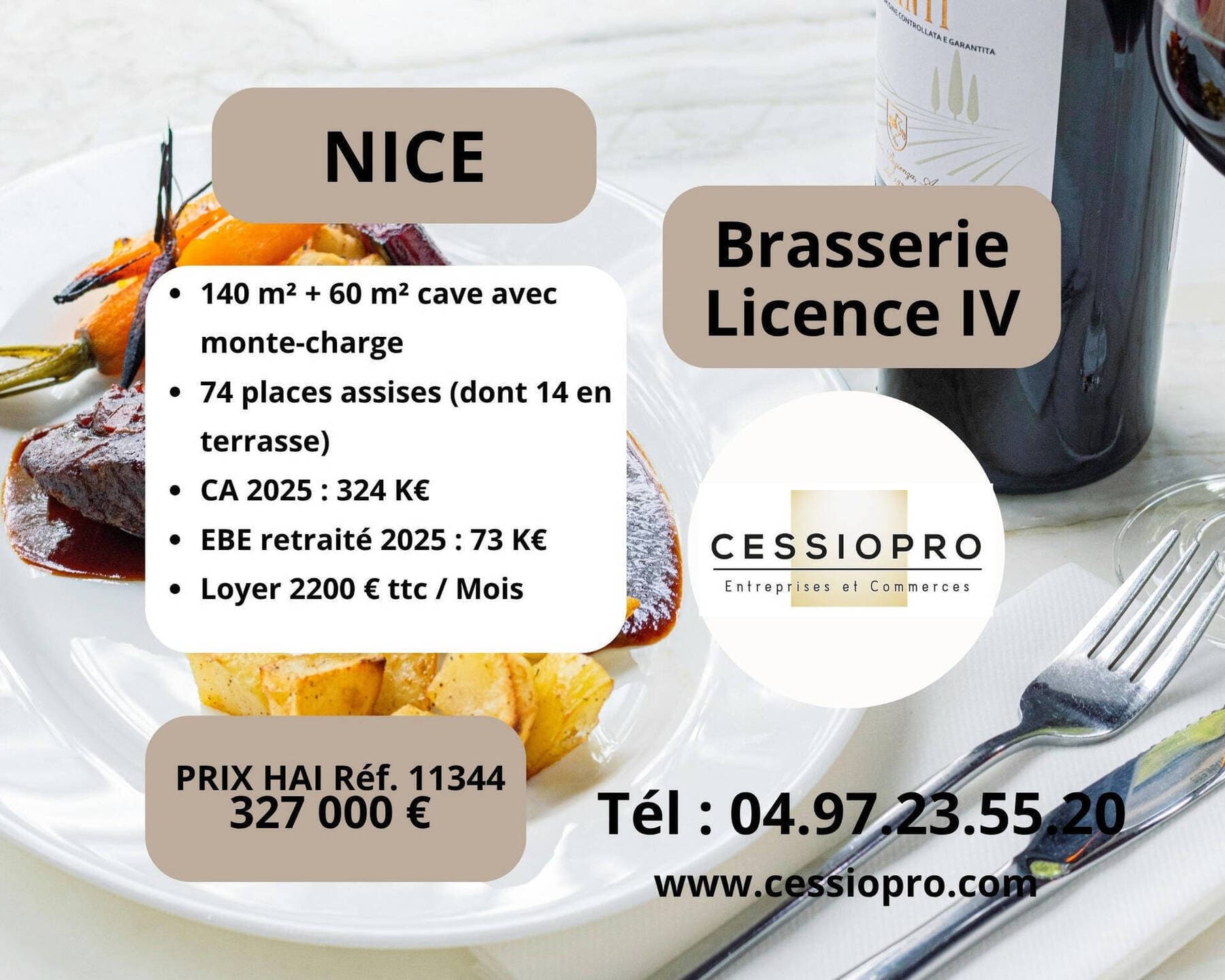 Brasserie licence iv · 140 m² · Fonds de commerce — photo 1