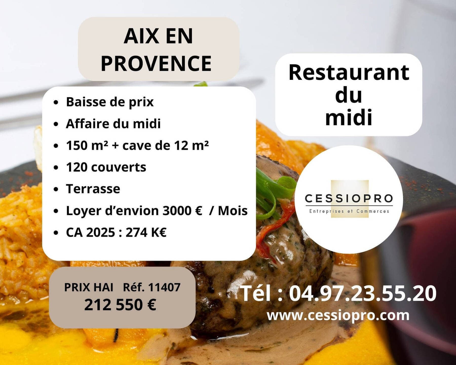 Restaurant · 108 m² · Fonds de commerce — photo 1