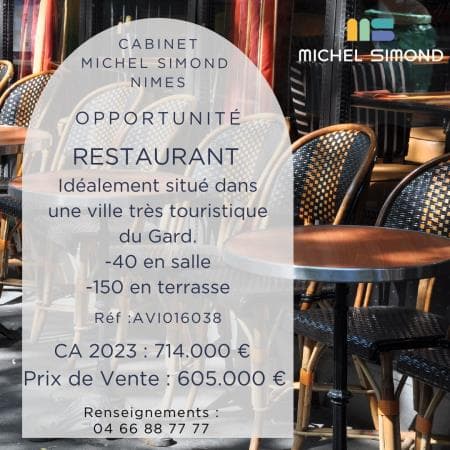Restaurant gard en village touristique · Fonds de commerce — photo 1