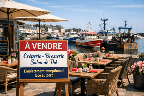 Creperie brasserie salon de the licence iv face au port de peche · Fonds de commerce — photo 1