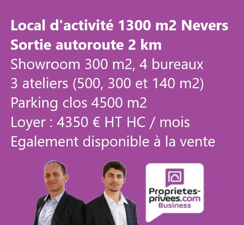 Local commercial 1300 m² — NEVERS — photo 1