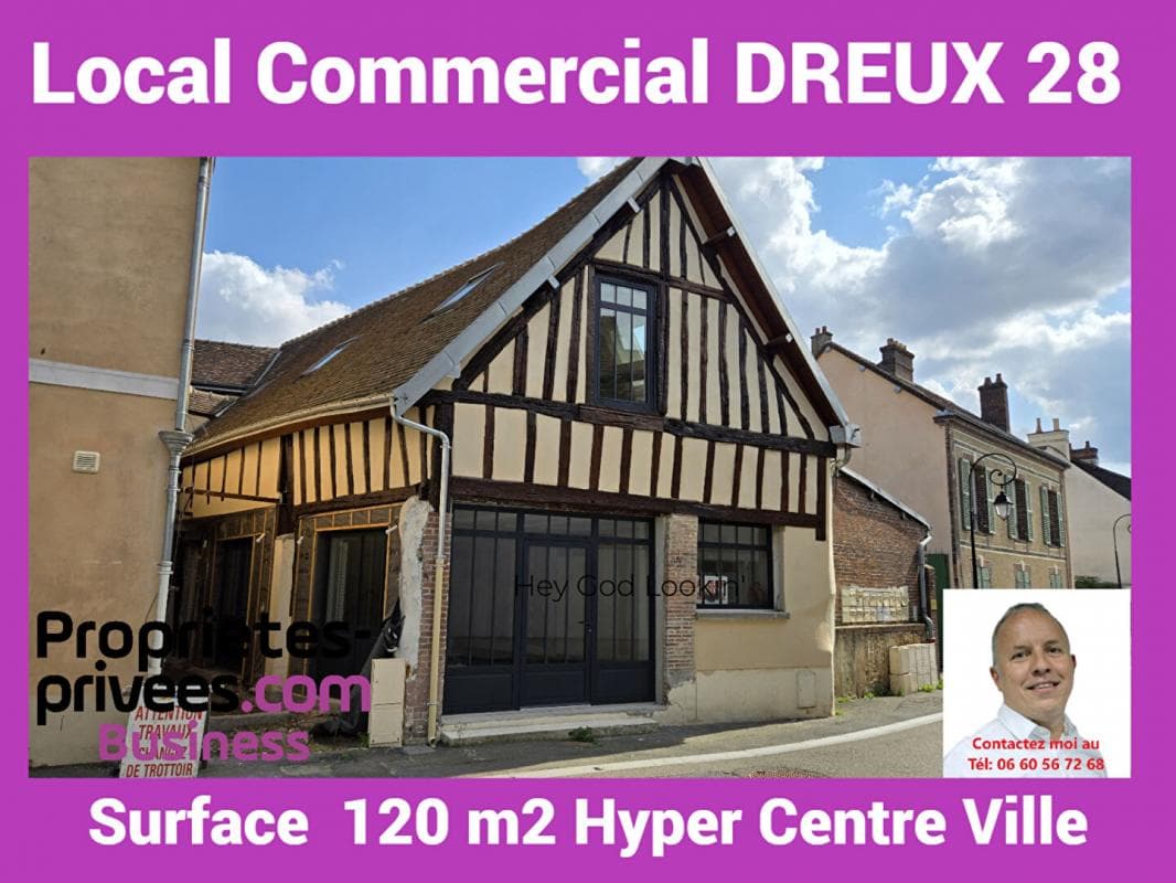 Local commercial 120 m² — DREUX — photo 1