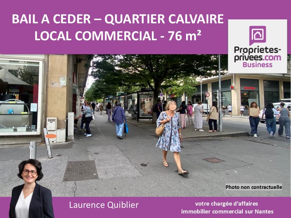 Local commercial · 76 m² · Cession de bail — photo 1
