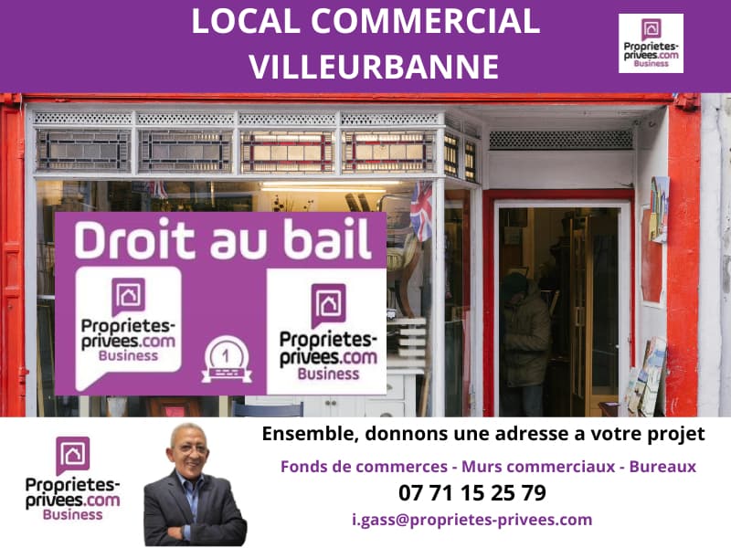Local commercial 60 m² — VILLEURBANNE — photo 1
