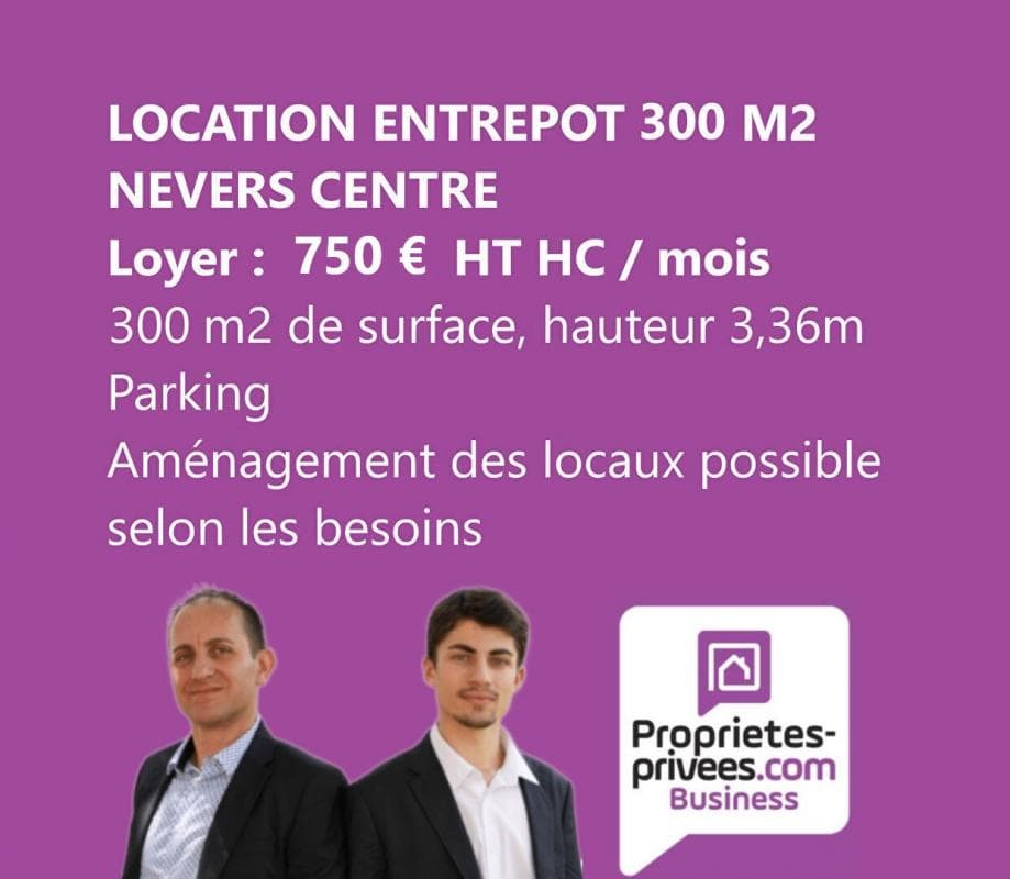 Local commercial 300 m² — NEVERS — photo 1