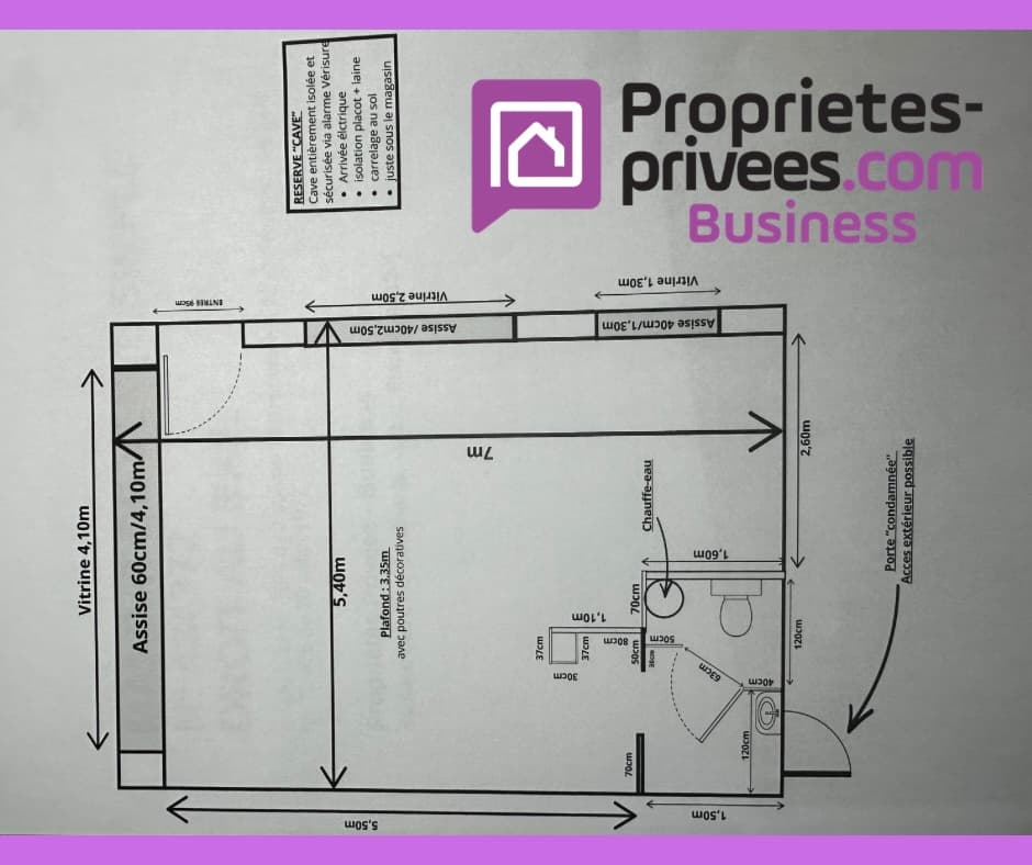 Local commercial · 35 m² · Cession de bail — photo 3
