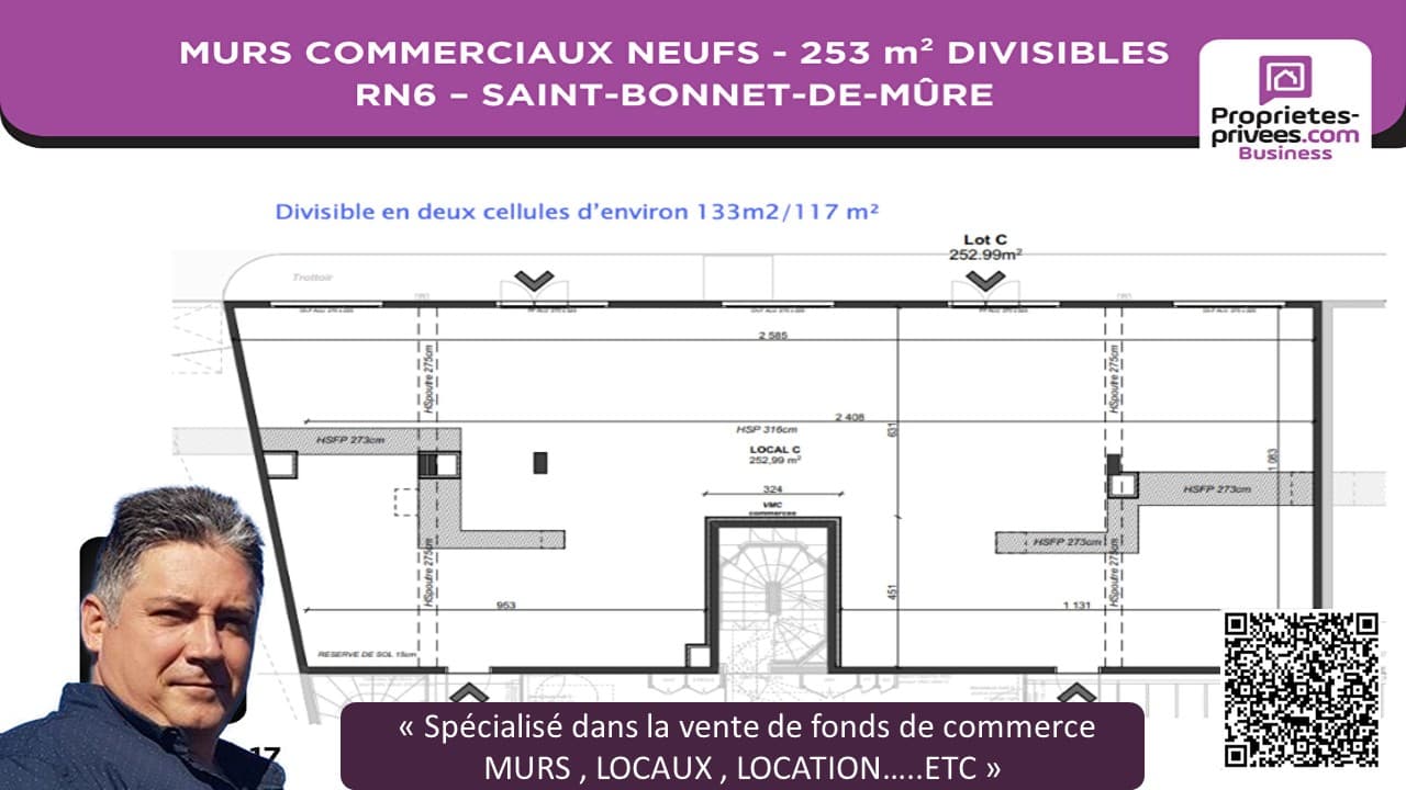 Pizzeria · 253 m² · Cession de bail — photo 2