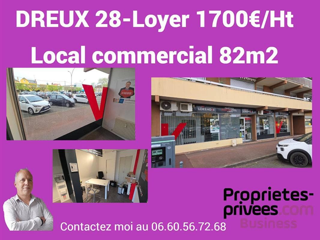 Local commercial 82 m² — DREUX — photo 1