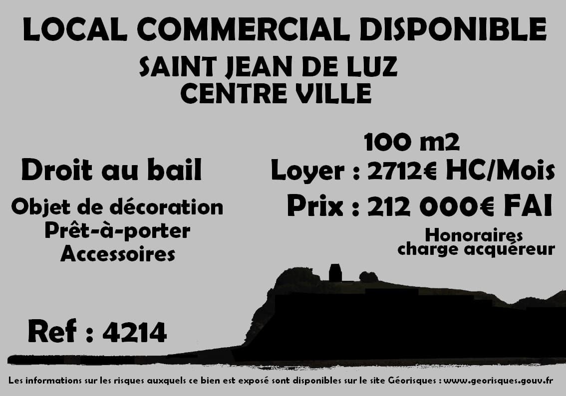 Local commercial — ST JEAN DE LUZ — photo 1