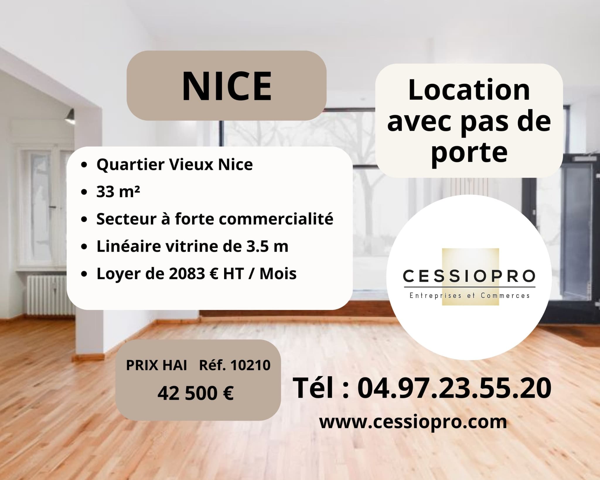 Local commercial 33 m² — NICE — photo 1